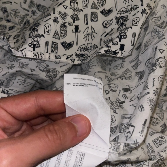 Saint Laurent Vampire Skull Print Dress Shirt - Picture 8 of 12